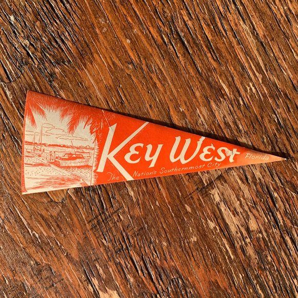Other - 3/$25🎈VINTAGE Key West Pennant Banner